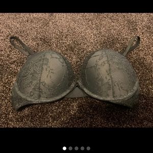 Victoria Secret Bombshell Bra 34C Green Lace